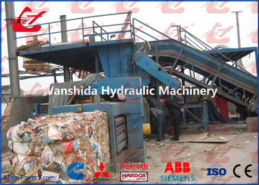 Máquina hidráulica de la embaladora de la prensa del papel usado del control del PLC de Mitsubishi 125 toneladas