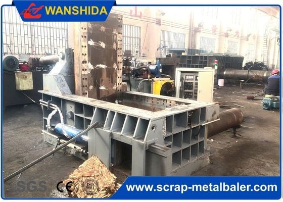 comprar Prensadora hidráulica de chatarra de metal de alta resistencia de 250 toneladas con motor de 90kW y sala de prensado de 2000x1750x900mm para fábrica de acero online manufacture