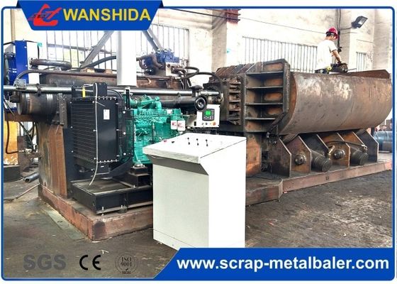 comprar Scrap metal baling press machine with feeding grab for waste aluminum profile light scrap metal online manufacture