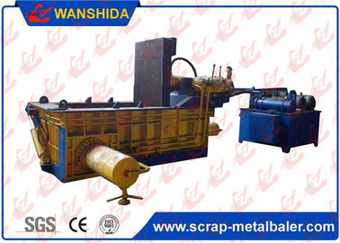 Máquina de embalaje 18.5kw ~ 110kw de la prensa horizontal amarilla de la chatarra/del pedazo hidráulico del control automático