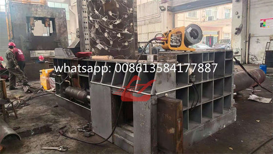 Prensadora hidráulica de chatarra metálica de 200 toneladas con control PLC