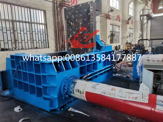 Prensadora hidráulica de chatarra metálica de 200 toneladas con control PLC
