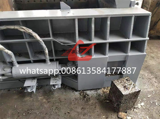 Prensadora hidráulica de chatarra metálica de 200 toneladas con control PLC