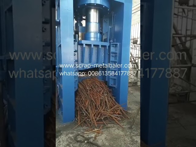 Waste Vehicles Hydraulic Baling Shear For Waste Car Recycling Yards Motor drive