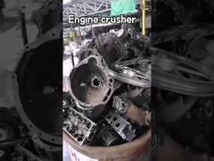 Máquina de trituración de desechos de acero de alta eficiencia, máquina de trituración de motores 1 - 2m3 / h Capacidad