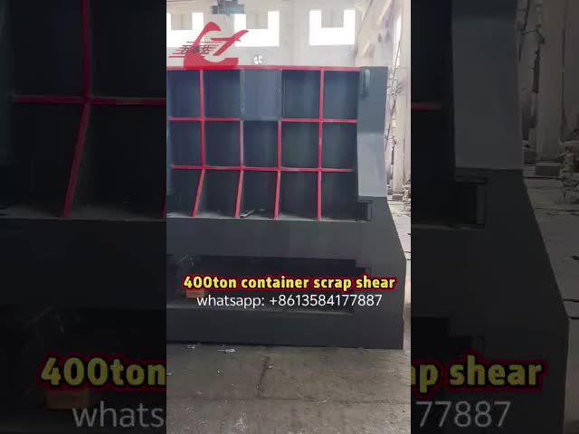 400ton Automatic Hydraulic Scrap metal shear container type