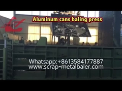 Prensa empacadora de alta densidad para balas de latas de aluminio delanteras, empacadora de chatarra metálica