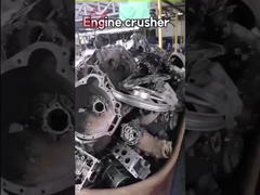 PSJ-1250 Trituradora compactadora de cáscara de motor de chatarra de residuos, motor diésel como fuente de energía