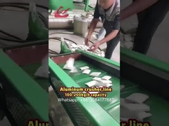 Línea separada para triturador de aluminio