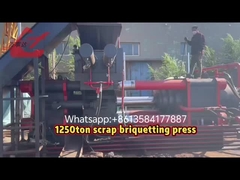 Máquina prensadora de briquetas de 1250 toneladas para virutas de hierro fundido, aserrín de aluminio y chatarra metálica
