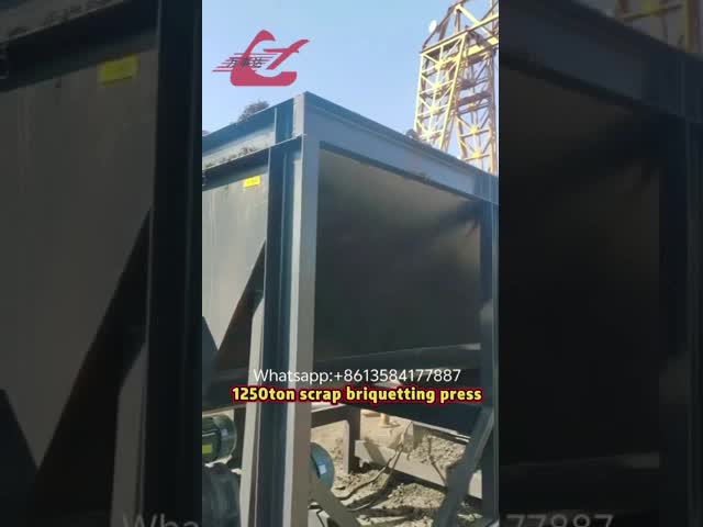 1250ton Steel parings chips aluminum cast iron metal sawdust briquetting press machine