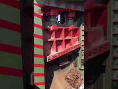 Cizalla hidráulica de pórtico de 500 toneladas para chatarra metálica en patio de reciclaje