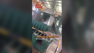 Máquina prensadora de balas de chatarra de alta fuerza de prensa de 500 toneladas para aserrín de cobre