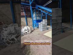 Prensa empacadora de latas de aluminio de 160 toneladas